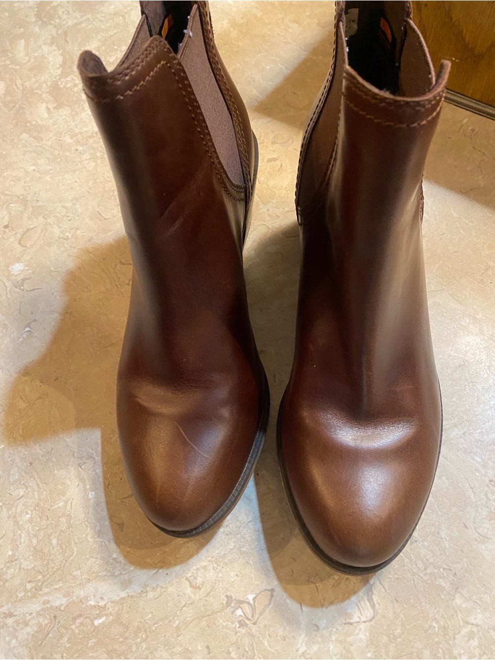 Timberland Chestnut Brown Leather Chelsea Ankle Boots